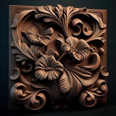 3D модель RELIEFCARVED WOODEN (STL)